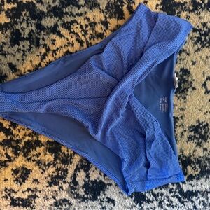 Blue High-Waisted Bikini Bottom